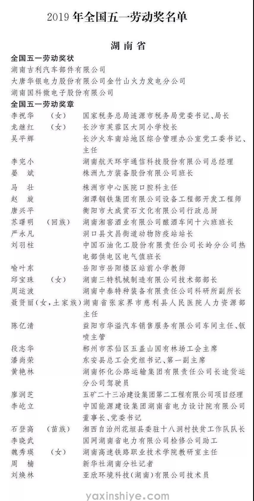 喜讯丨w88win优德刘焕林荣获“2019年天下五一劳动奖章” (图1)
